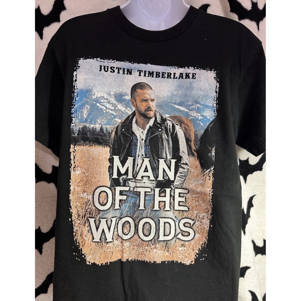 Official Justin Timberlake Man of The Woods Tour Shirt! Size SM 2018/2019 Black